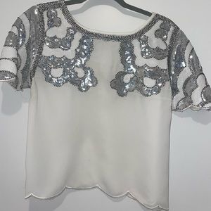 Embellished top from Honey boutique
